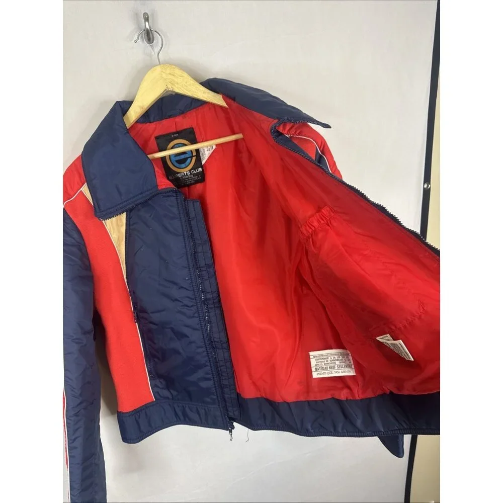 Vintage Experts Club White Stag Ski‎ Jacket Mens 44 NWT Colorblock 80s Deadstock